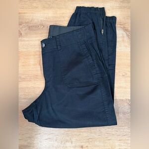 Lane Bryant Black Zip Jogger Pants